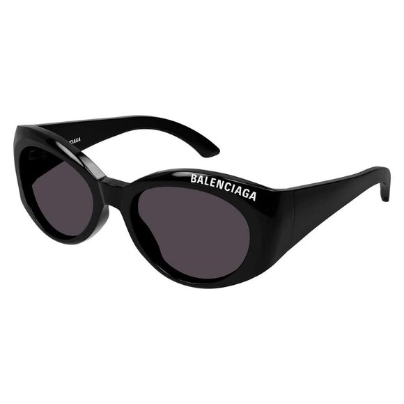 New Authentic  BALENCIAGA Black Cat Eye BB0267S 001 Sunglasses Women - Picture 1 of 3